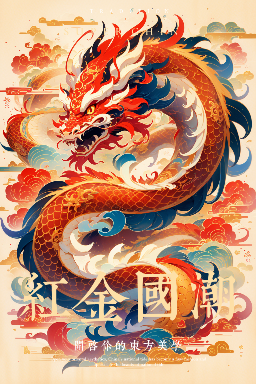Chinese dragon artwork